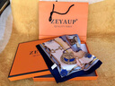 ZEYAUP真絲絲巾女桑蠶絲2025新款小方巾送媽媽長(zhǎng)輩生日禮物母親節(jié)禮盒裝 藍(lán)色馬鞍【品牌高檔實(shí)用輕奢款】 53*53cm 曬單實(shí)拍圖