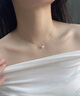 GiO珠寶 Akoya海水珍珠項鏈18K金吊墜生日禮物送女友 7.5-8mm18K金吊墜+925銀鏈 曬單實拍圖