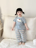 幼歌（YOUGE）【冰瓷棉】嬰幼兒夏季卡通貼布短袖T防蚊褲清涼套裝 藍底小狗（褲子） 90 cm 曬單實(shí)拍圖