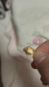 愛戀黃金吊墜十二生肖足金999本命年送老婆送女友男友生日紀(jì)念日禮物 羊咪咪【約重2g】送925銀鏈 曬單實拍圖