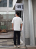 卡賓（CABBEEN）【萬(wàn)針繡LOGO】短袖男士T恤高街洗水暈染潮流短袖T恤男裝 漂白色02 XL /180/52 曬單實(shí)拍圖