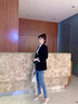 紫魅俏職業(yè)套裝女春秋冬長袖女神范高級感小西裝修身顯瘦百搭年輕西服 粉色(單件西裝) L (建議105-115斤) 曬單實拍圖