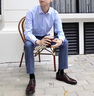 羅蒙（ROMON）2025新款商務(wù)職業(yè)正裝感休閑襯衣春季男士竹纖維免燙抗皺襯衫 淺藍 41 曬單實(shí)拍圖