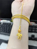 漢秀黃金錦鯉吊墜女足金寶寶小金魚掛墜幸運(yùn)項(xiàng)鏈520情人節(jié)禮物送老婆 驚鴻錦鯉吊墜 總重約3.5克預(yù)售 曬單實(shí)拍圖