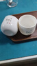 茶杯茶具羊脂玉陶瓷茶道功夫品茗杯簡約家用泡茶主人杯 羊脂玉瓷茶杯（隨機兩個裝） 曬單實拍圖