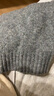無(wú)印良品（MUJI） 女式 羊毛混紡 半高領(lǐng)毛衣 長(cháng)袖針織衫 女款冬季 BA1NZA3A 炭灰色 M (160/84A) 曬單實(shí)拍圖