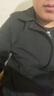 羅蒙（ROMON）夾克男2025秋季新款外套男士商務(wù)休閑翻領(lǐng)時(shí)尚夾克開衫上衣服男裝 黑色 常規(guī) 3XL (155-170斤可穿) 曬單實(shí)拍圖