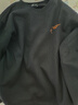 回力衛衣男320g重磅棉秋季長(cháng)袖t恤男內搭圓領(lǐng)打底衫男上衣外套黑色L 曬單實(shí)拍圖