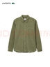 LACOSTE【王一博同款】法國鱷魚(yú)情侶款標準版型棉質(zhì)燈芯絨襯衫|CH7243 BMY/卡其綠 39 /170 曬單實(shí)拍圖