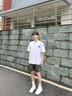 WHIM NASA純棉短袖T恤男女同款夏季百搭休閑青少年潮牌寬松上衣服美式情侶 白色 XL 曬單實拍圖