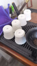 鈺銓龍門(mén) 羊脂玉瓷釉燒品茗杯 德化白瓷小茶杯功夫茶具辦公家用客人喝茶杯 羊脂玉釉燒小沉香6杯（約50ml) 曬單實(shí)拍圖