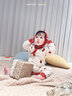 嬰兒衣服純棉a類(lèi)春秋款滿(mǎn)月百天新生兒寶寶連體衣內(nèi)衣睡衣爬服 紅蘋(píng)果（送帽子） 59cm （推薦體重5-8斤） 曬單實(shí)拍圖