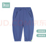 衣拉拉(清80/90碼)夏款兒童薄款男女童休閑褲長(zhǎng)褲寶寶夏天褲子 時(shí)尚字母(墨灰)彈力棉 80碼 曬單實(shí)拍圖