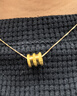 中國黃金（CHINA GOLD）黃金吊墜女新款足金小蠻腰項鏈掛墜生日禮物送女友老婆教師節禮物 小蠻腰吊墜 約0.65g【贈S925銀鏈】 曬單實(shí)拍圖