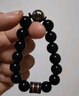 布達(dá)拉宮黑曜石六字真言手串男香灰轉(zhuǎn)運(yùn)珠本命年文玩串珠手鏈情人節(jié)禮物 黑曜石手串 曬單實(shí)拍圖