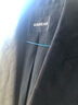 哥弟真的好（GIRDEAR）女裝通勤翻領(lǐng)亞麻單排扣長(zhǎng)袖西裝西服女8400041 黑 S (2碼) 曬單實(shí)拍圖