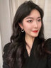 映棠新款潮莫比烏斯耳環(huán)輕奢小眾鑲鉆鏤空幾何菱形耳圈個(gè)性耳飾 金色莫比烏斯環(huán)耳環(huán) 曬單實(shí)拍圖