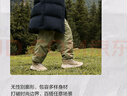 波司登（BOSIDENG）羽絨服谷愛(ài)凌同款男女同款情侶裝長(cháng)款連帽90絨修身外套 黑色/緋草米【店長(cháng)推薦】 2XL 180/100A 曬單實(shí)拍圖