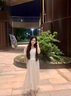 衣然呈品法式一字肩短袖T恤女夏季高腰鎖骨露肩收腰小個(gè)子仙氣網(wǎng)紗上衣女 白色 均碼 【建議85-120斤】 曬單實(shí)拍圖