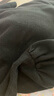 皮爾卡丹（pierre cardin）2025春秋季新款半高領(lǐng)針織衫女中袖修身純色打底T恤衫法式上衣潮 黑色 均碼 曬單實(shí)拍圖