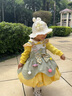 哈羅小黃鴨（G.DUCKKIDS）洛麗塔女寶寶公主裙夏季新款蓬蓬裙生日禮服連衣裙小女孩洋氣裙子 綠色裙子【無頭飾】 90 cm 曬單實拍圖