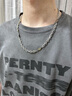 銀瑜 王嘉爾同款項鏈男士潮牌百搭嘻哈風高級感星芒菱形拼接鏈條項鏈 菱形星芒項鏈 曬單實拍圖