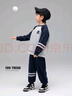 左西男童運(yùn)動(dòng)套裝兒童春裝衛(wèi)衣衛(wèi)褲2025新款男孩兩件套潮 藏青色 160 曬單實(shí)拍圖