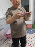淘尼鼠男童夏季t恤短袖2025新款炸街衣服兒童純棉體恤男孩夏裝潮牌上衣 咖啡色 120 曬單實(shí)拍圖