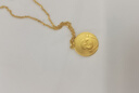潮宏基 臻金弘古法黃金吊墜女足金掛墜頸飾彌勒佛福牌送女友禮物 計(jì)價(jià) C 4.55g 單吊墜 曬單實(shí)拍圖