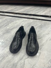 他她（TATA）商務(wù)休閑皮鞋男士一腳蹬真皮懶人鞋爸爸鞋2024冬TFE02DM4 黑色（單里） 43 曬單實(shí)拍圖