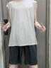 美家臣2025新款男士睡衣夏季莫代爾薄款無(wú)袖背心坎肩寬松大碼家居服套裝 男款-M5850 3XL 曬單實(shí)拍圖