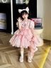 G.DUCKKIDS童裝洛麗塔公主裙女童連衣裙夏季兒童裙子小童琳娜貝爾生日蓬蓬裙 貝兒裙子 130 尺碼7~8歲【120-130cm】 曬單實(shí)拍圖