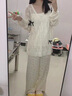 妙奕嘉鏤空針織衫外套女春秋衣服長袖上衣輕薄寬松款開衫2025年新款外搭 鏤空蝴蝶結開衫 【杏色】 L 【建議105-120斤】 曬單實拍圖