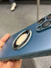 Suoaige 蘋(píng)果16手機(jī)殼iPhone16promax保護(hù)套蘋(píng)果16Plus全包鏡頭男女磨砂玻璃金屬磁吸超薄外殼 藍(lán)色【磁吸充電-磨砂防指紋】 蘋(píng)果16ProMax 曬單實(shí)拍圖