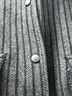 喬沃（JOW）【53%綿羊毛】羊毛夾克男條紋春秋翻領(lǐng)夾克衣服休閑男裝外套 曬單實(shí)拍圖