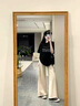 一寸相思黑色短袖t恤女純棉2025夏季新款爆款寬松大碼體恤設(shè)計感半袖上衣 黑色-復(fù)古畫版 L (100-110斤） 曬單實拍圖