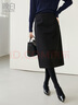 晚白【新品】2025秋款中長(cháng)款直筒半身裙時(shí)尚小個(gè)子磨毛高腰顯瘦半裙 黑色 S 曬單實(shí)拍圖
