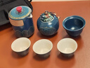 瀾春江千里江山文創(chuàng  )國潮古韻茶具套裝整套戶(hù)外旅行禮品高檔伴手禮盒裝 【千里江山藍木盒】古韻藍 曬單實(shí)拍圖