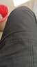 羅蒙（ROMON）休閑褲男士秋季寬松商務(wù)直筒長褲燈芯絨運動直筒褲子男ZY02深灰4X 曬單實拍圖