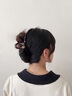卡瑪倫（KAMALUN)發(fā)夾2025新款氣質(zhì)大號(hào)盤(pán)發(fā)抓夾鯊魚(yú)夾高級(jí)感后腦勺發(fā)卡頭飾送女友 大號(hào)咖色雙珠抓夾-品牌禮盒 曬單實(shí)拍圖