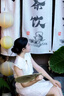 FSHE新中式國(guó)風(fēng)改良版旗袍連衣裙女夏季小個(gè)子法式別致收腰飛飛袖裙子 白色 S 80-95 曬單實(shí)拍圖