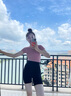 莫代爾安全褲女防走光夏季免穿內(nèi)褲二合一收腹提臀三分瑜伽鯊魚打底短褲 深灰色【收腹提臀 免穿內(nèi)褲】 2XL 適合135-150斤 曬單實拍圖