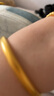 金至尊黃金手鐲古法3D硬金素圈足金金鐲子生日禮物計價(jià)56mm-11.67克 曬單實(shí)拍圖