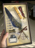 栢啟歆羽毛筆火漆印章套裝 蘸水筆歐式復(fù)古鋼筆生節(jié)日禮物學(xué)生送男女老師同學(xué)哈利波特機(jī)械齒輪蒸汽朋克 羽毛筆火漆印套裝【藏青星空】 曬單實(shí)拍圖