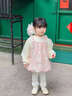G.DUCKKIDS小黃鴨嬰兒秋裝女童裝1-3歲女寶寶洋氣套裝時(shí)髦春秋公主衣服裙子 淺黃色 90 cm 曬單實(shí)拍圖