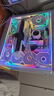 骨伽星鏈V2  積木風扇電腦機箱 ARGB 5v3針神光同步 PWM溫控調(diào)節(jié)（12CM） 星鏈V2白色反葉（2顆裝+2個連接器） 曬單實拍圖
