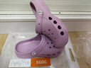 XGGC洞洞鞋時(shí)尚沙灘男女夏季外穿防滑情侶戶(hù)外大碼包頭拖鞋 紫色37-38 曬單實(shí)拍圖