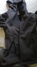 探拓（TECTOP）軟殼衣女外套連帽加絨保暖風(fēng)衣登山服 云墨黑 M 曬單實(shí)拍圖
