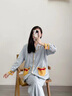 愛六甲月子服春秋純棉產(chǎn)后夏季薄款3月份哺乳睡衣孕婦產(chǎn)婦可哺乳家居服 A1176-1（夏薄款 適合25-35℃） L（適合135斤以內） 曬單實拍圖