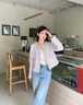 香影名媛千金小香風(fēng)短外套女2025秋季新款紫色高級感正肩開衫上衣 紫色 S 曬單實(shí)拍圖